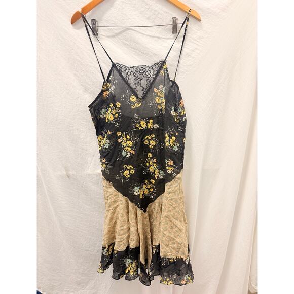 Free People Intimately Lace Handkerchief Mini Dress Small Fall Autumn Boho - Picture 4 of 7